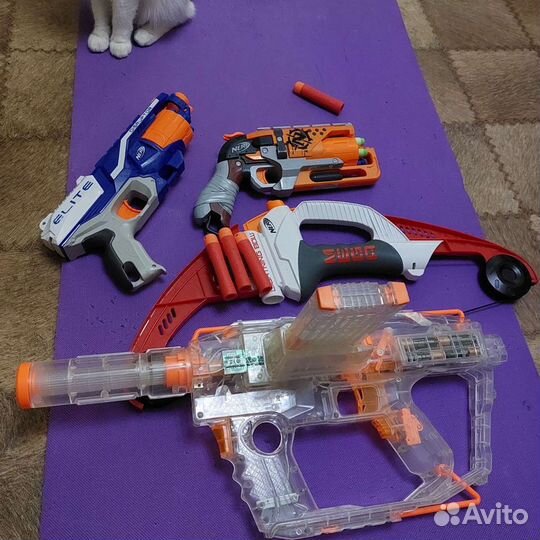 Nerf фирменные бластеры с пулями