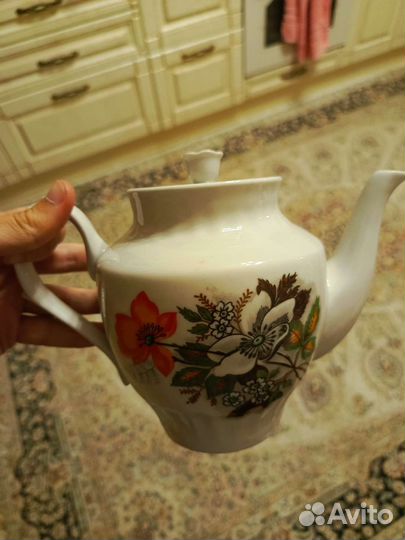 Чайник заварочный фарфоровый СССР Дулево