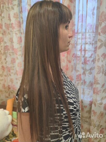 Наращивание волос модель