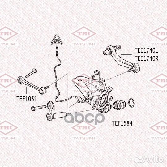 Рычаг подвески зад лев tatsumi 650 C5077L, G5686