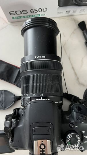 Зеркальный фотоаппарат canon 650d 18-135