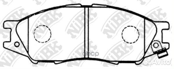 Колодки тормозные дисковые PN2435 NiBK