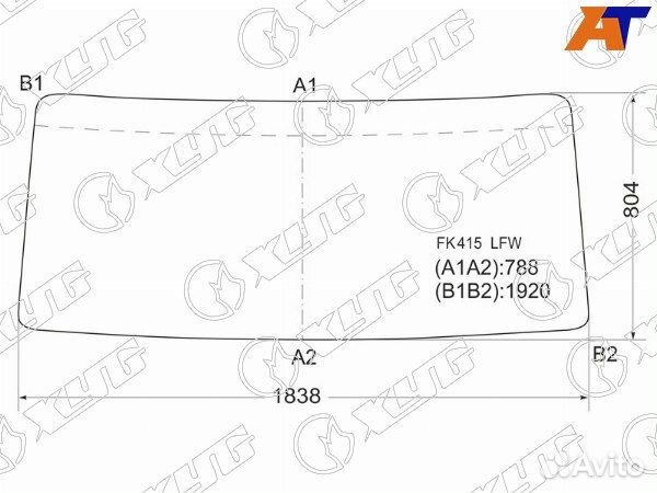 Стекло лобовое mitsubishi fuso fighter