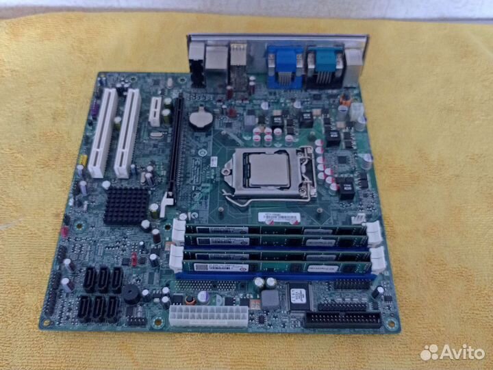 Материнская плата 1156 с памятью 8 Гб + процессор