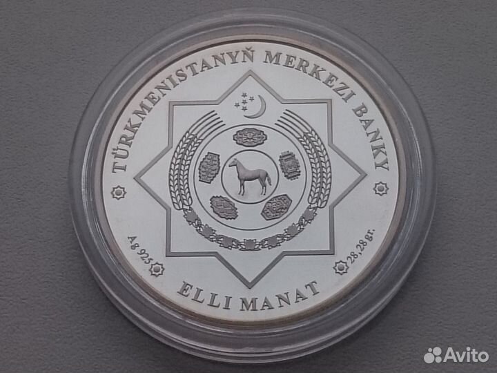 Туркменистан (Туркмения) 2013 20 лет манату Ag