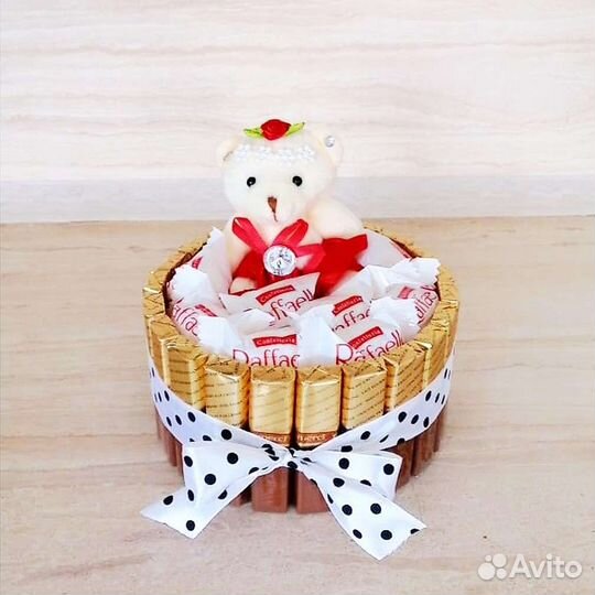 Торт мерси с мишкой