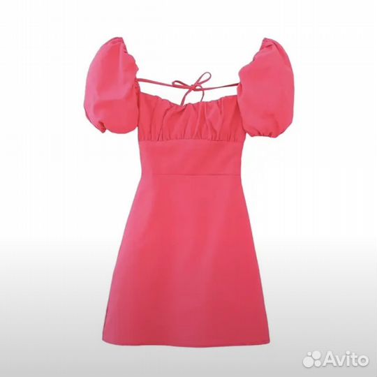 Платье женское розовое барби