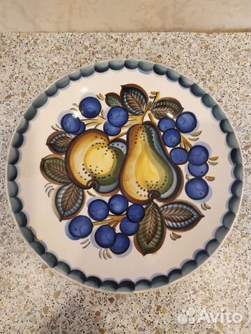 Фарфоровая декоративная тарелка зик Конаково