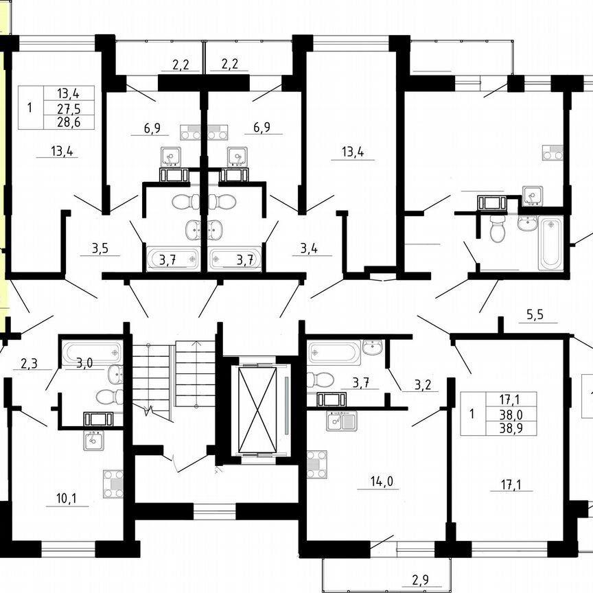 Квартира-студия, 21,2 м², 5/8 эт.