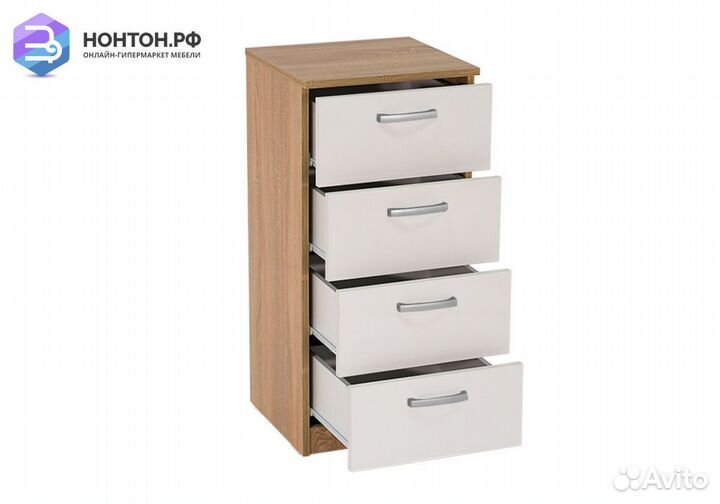 Комод Лотос 1.022 дуб сонома / белый глянец