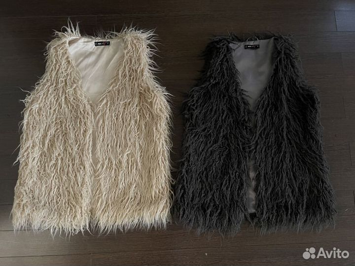 Стильные жилеты (мех - под длинную овечью шерсть)