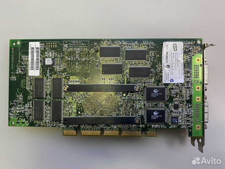 Видеокарта HP ATI Fire GL4 AGP 128MB ретро