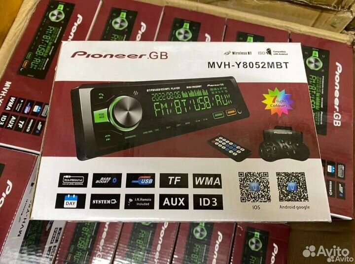 Магнитола 1 дин MVH-Y8052MBT