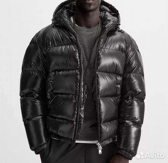 Пуховик Zara moncler puffer jacket с коробкой