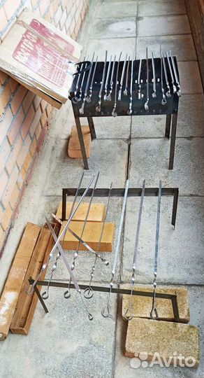 Мангал из нежавеющей стали, разборный, турист