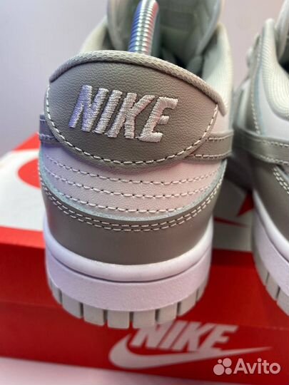 Кроссовки nike sb dunk low gray FOG