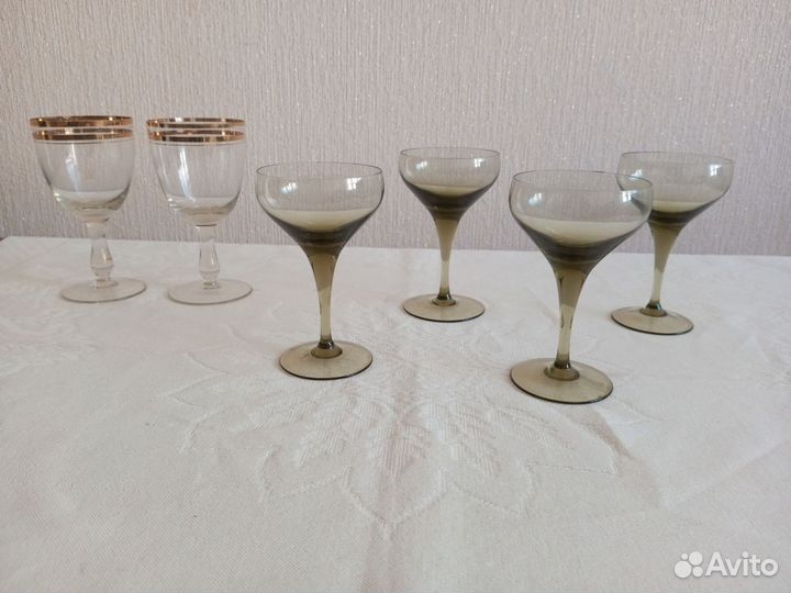 Бокалы фужеры рюмки стекло СССР