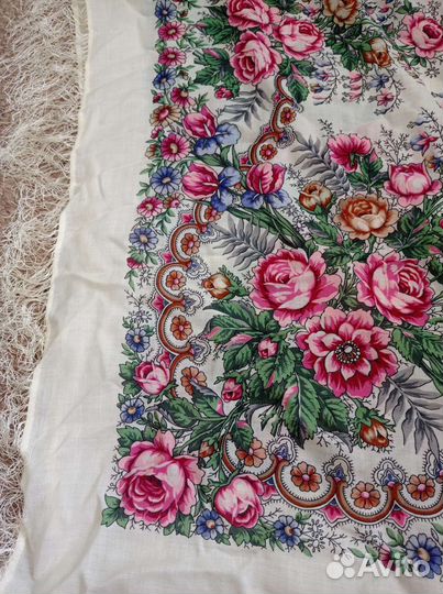 Павловопосадский платок шерсть