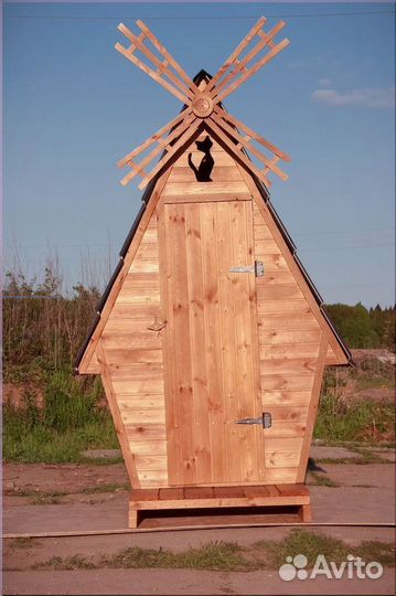 Дачный туалет деревянный И234