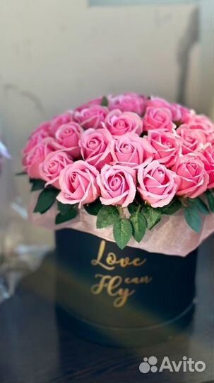 Букет из мыльных роз