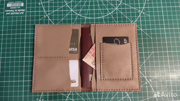 Обложка на паспорт кожаная