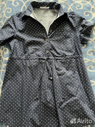 Джинсовая рубашка для беременных