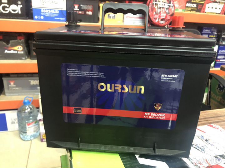 Аккумулятор Oursun Asia 80Ач MF95D26R