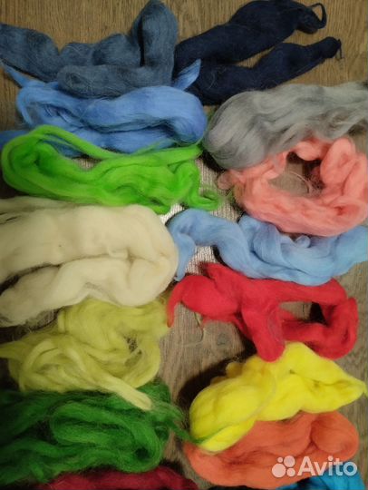 Шерсть для валяния пакетом