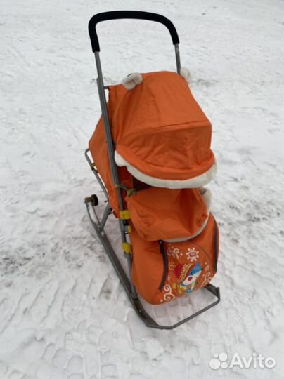 Детские санки коляска