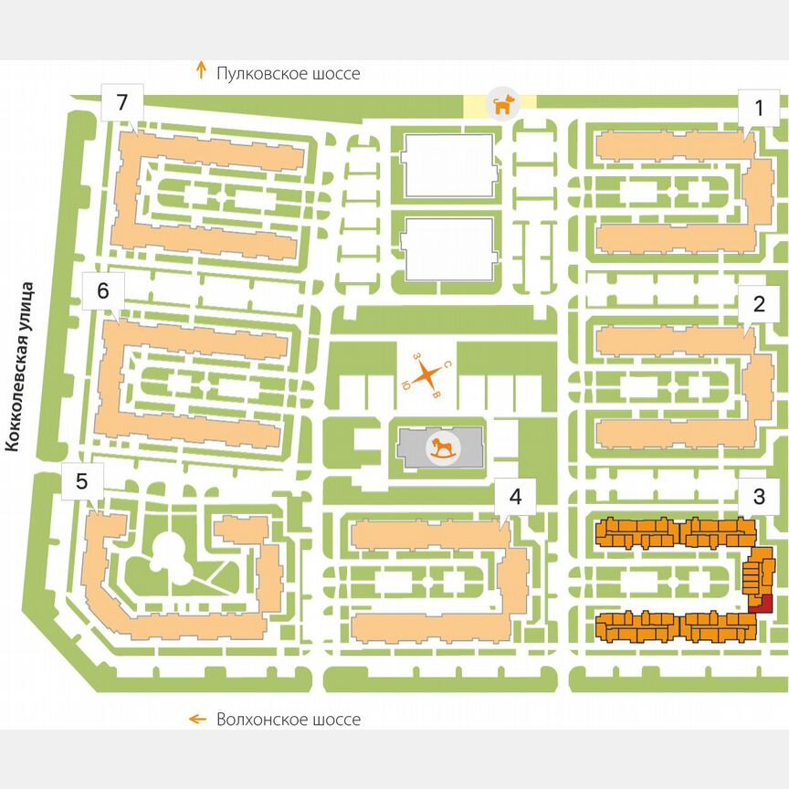 3-к. квартира, 74,6 м², 4/5 эт.