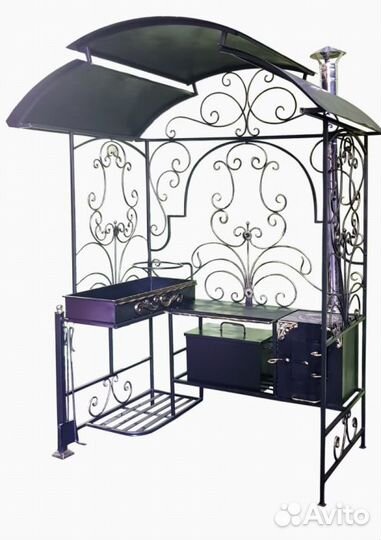 Мангал кованый с жаровней