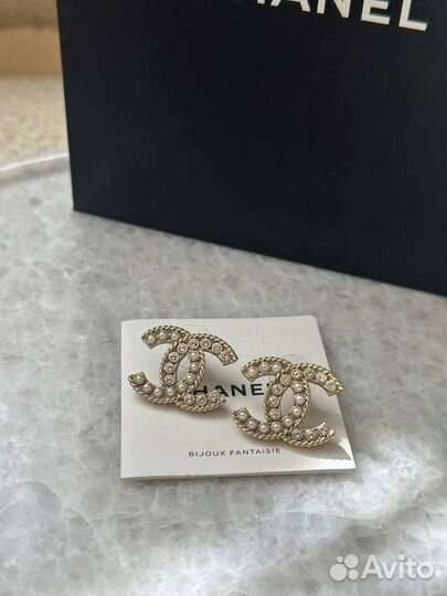 Серьги chanel оригинал
