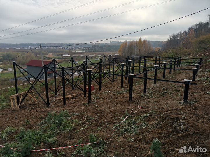 Винтовые сваи.Свайный фундамент под ключ.Монтаж