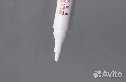 Перманентный маркер белый односторонний