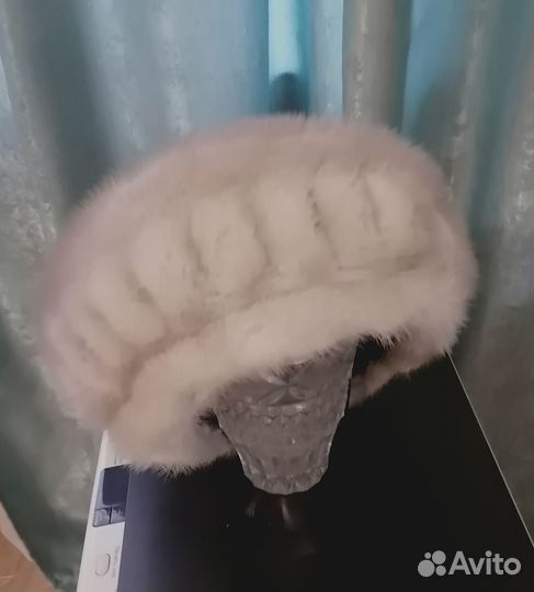 Шапка норковая - берет р. 56-58