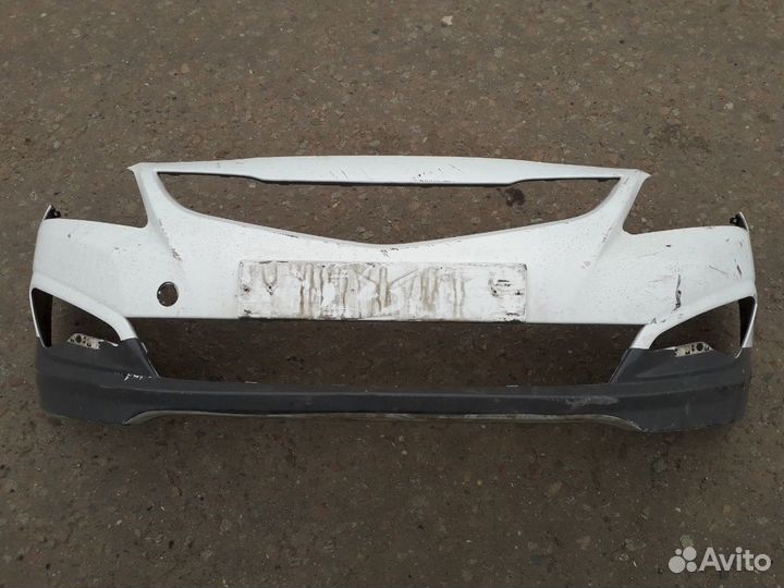 Бампер передний рест,дорест Hyundai Solaris