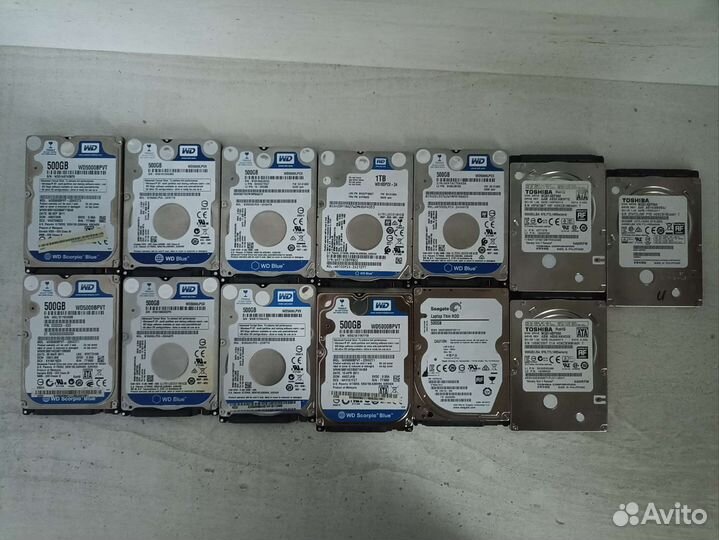 Жесткие диски для ноутбука/500гб/1тб/750гб
