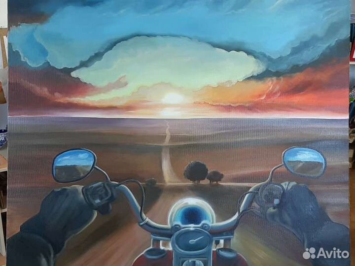 Картина маслом на холсте большая