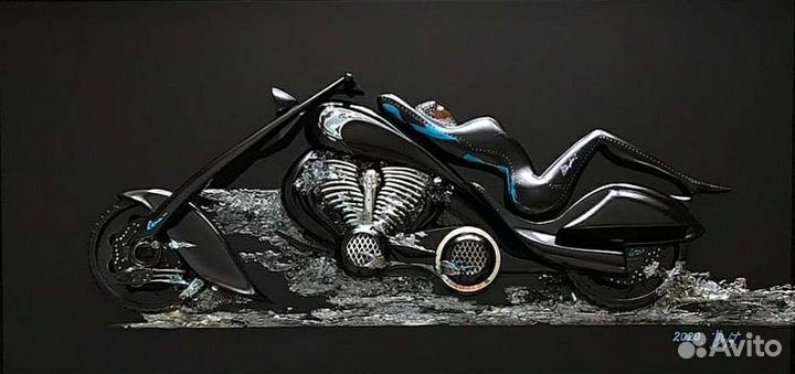 Рельефная картина на стекле