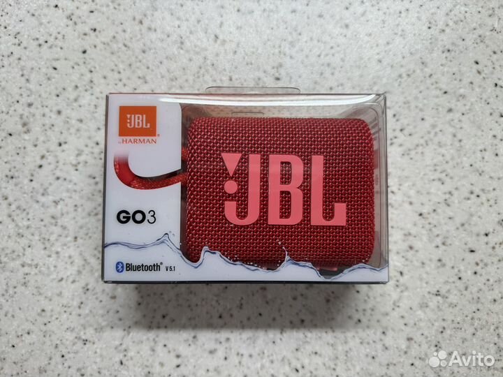 Новая беспроводная колонка JBL GO 3 красная