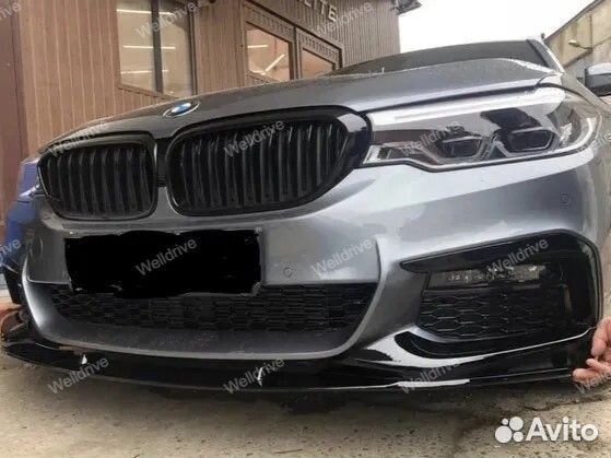 Сплиттер BMW 5 G30 M-Performance дорест черный