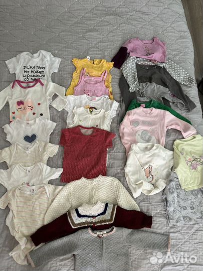 Пакет вещей на девочку 68-74 80-86