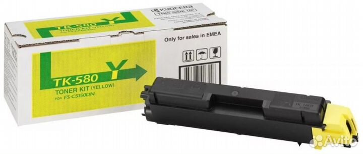 Тонер-картридж Kyocera TK-590Y (оригинальный, для