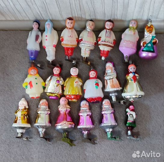 Елочные игрушки СССР. Люди и сказки