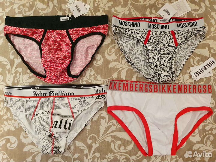 Трусы мужские Moschino, Bikkembergs р.50, 52