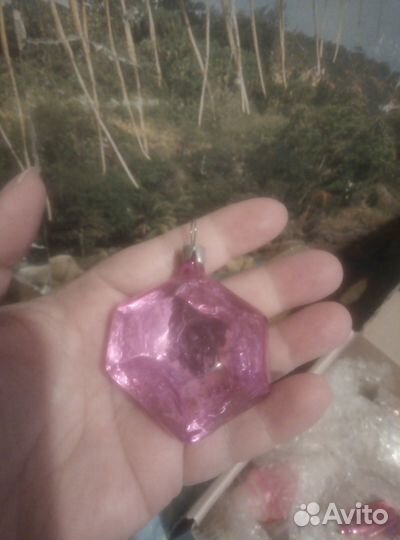 Ёлочная игрушка кристалл. СССР