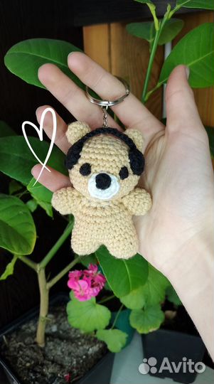 Вязанные брелки, игрушки, сувенир, подарок