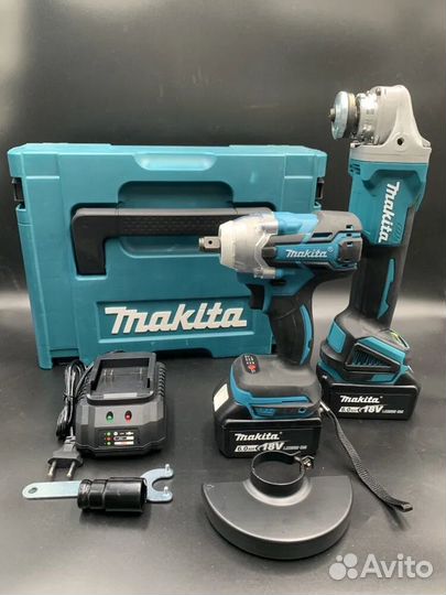 Набор makita 2В1 новый Гайковерт+Болгарка