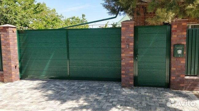 Готовые откатные ворота установка 24-72 ч
