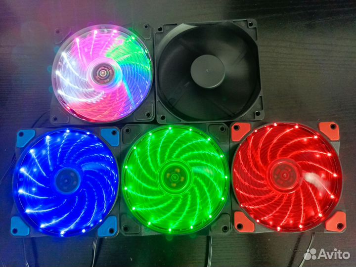 Вентиляторы с подсветкой 120mm разные цвета